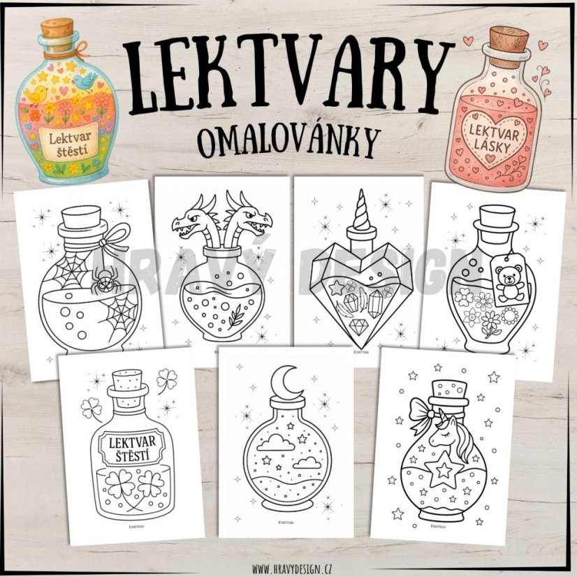 Foto: Omalovánky - lektvary