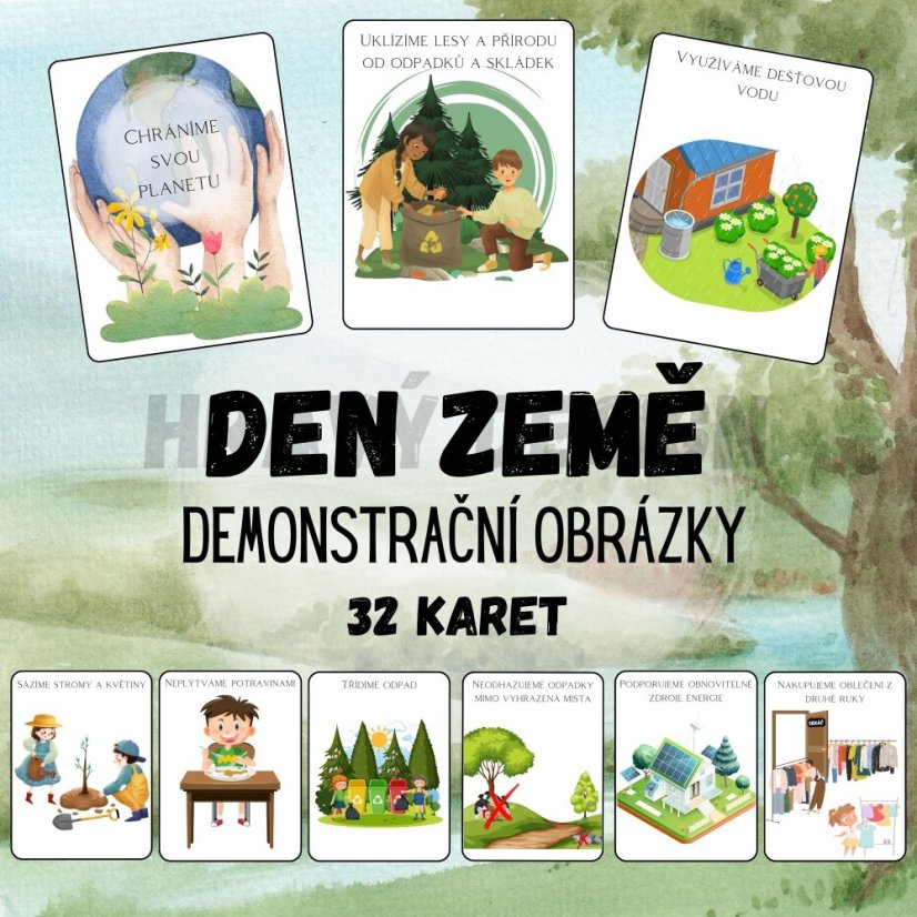 Foto: Demonstrační obrázky na téma Den země pro MŠ - Hravý Design 