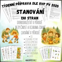 Foto: Stanování/kempování - týdenní plán