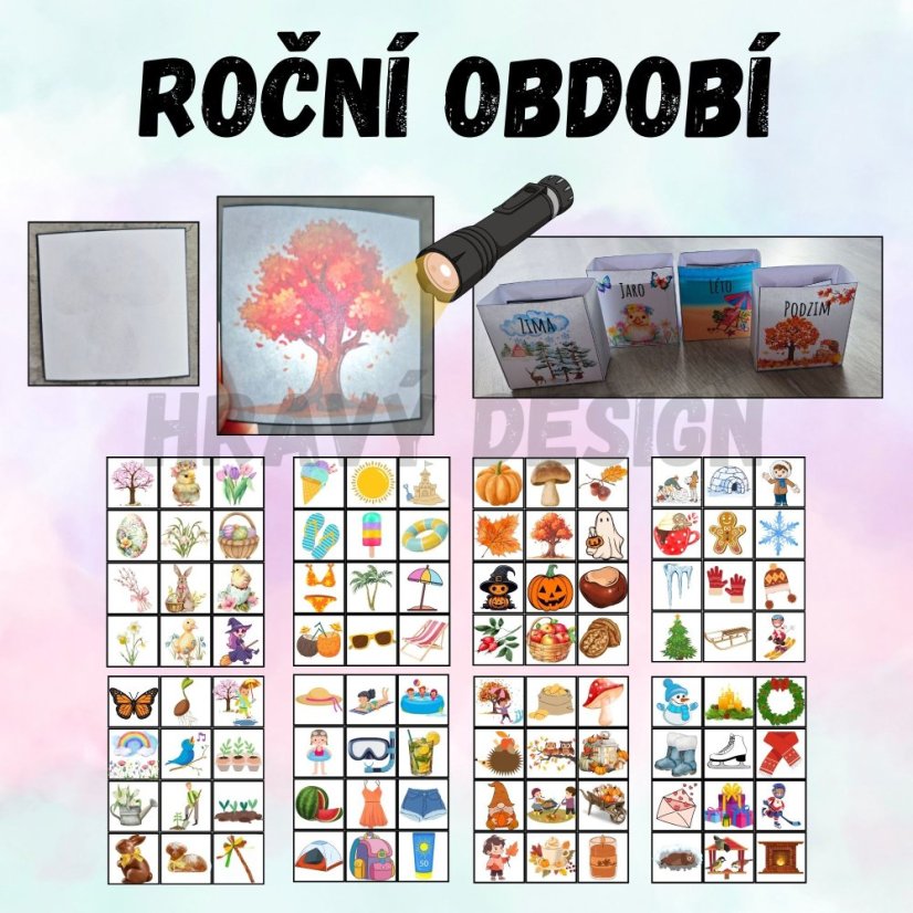 Foto: Prosvětlovací obrázky – Roční období - Hravý Design