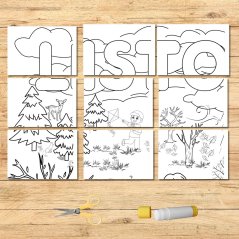 Velký kooperativní obraz - listopad