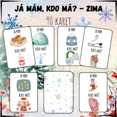 Hra pro děti - Já mám, kdo má? zima - Hravý Design 