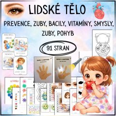Lidské tělo - pracovní listy pro děti - MŠ - PDF 