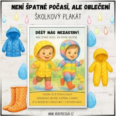Foto: Plakát - Není špatné počasí, jen špatné oblečení.