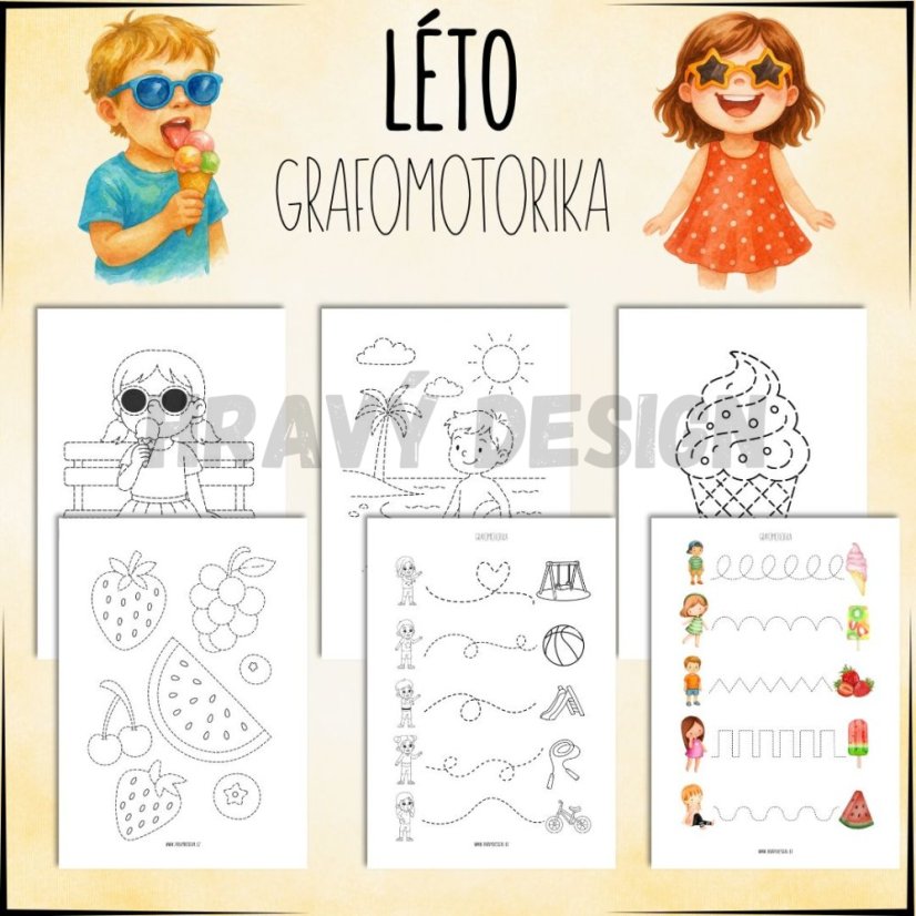 Foto: Léto - grafomotorika