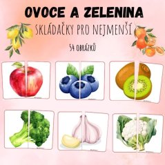 OVOCE A ZELENINA - Skládačka pro nejmenší