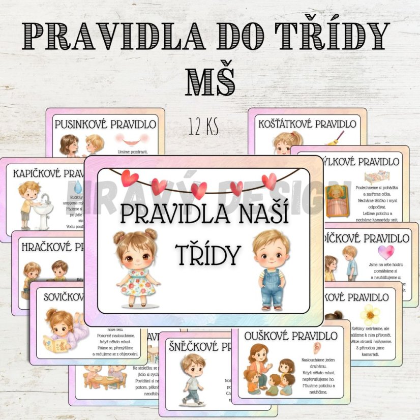 Pravidla do třídy MŠ