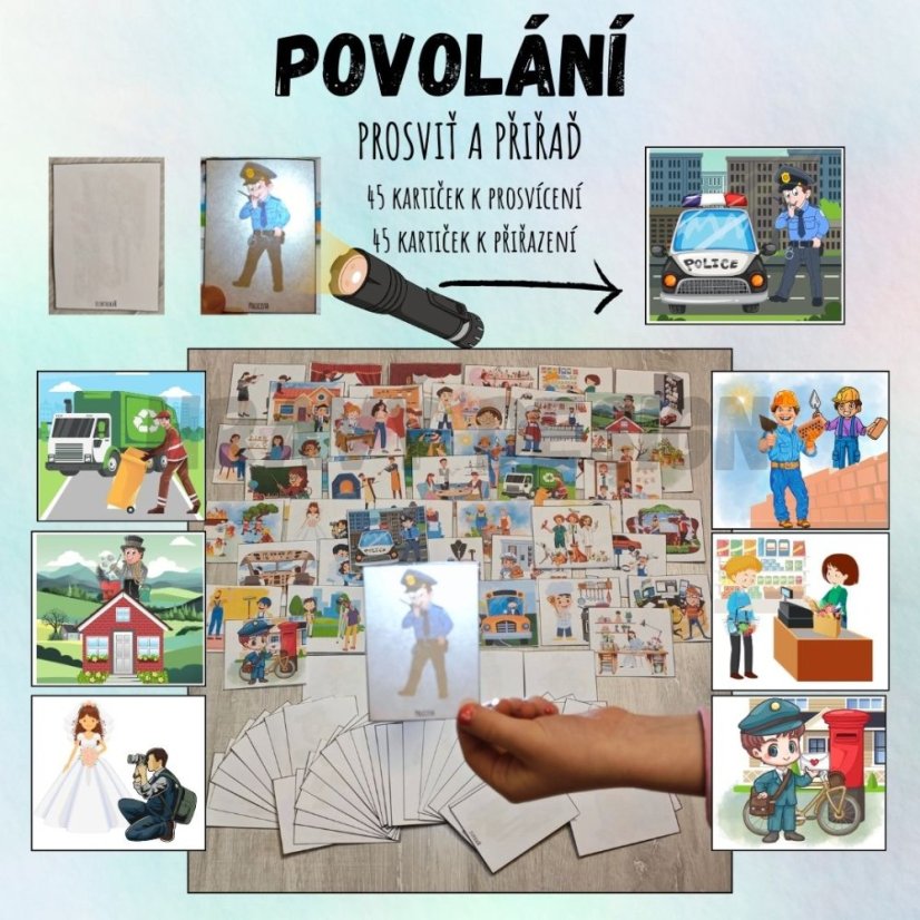 Foto: Prosvětlovací obrázky -na téma povolání - Hravý Design