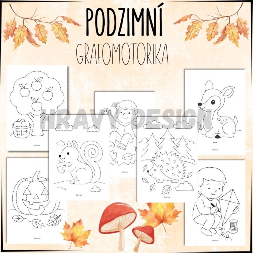 Foto: Podzimní grafomotorika 
