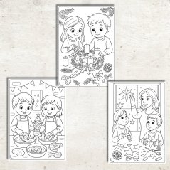 Vánoční omalovánky