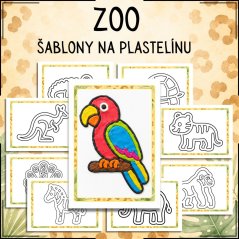 ZOO - šablony na plastelínu/modelínu 