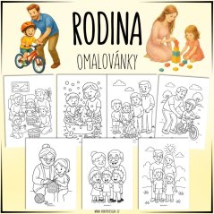 Rodina - Omalovánky