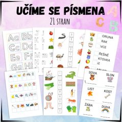 Foto: Učíme se písmena - pracovní listy pro děti 