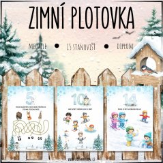 Zimní plotovka, stezka pro děti - pdf aktivity pro děti Zimní plotovka, stezka pro děti - pdf aktivity pro děti