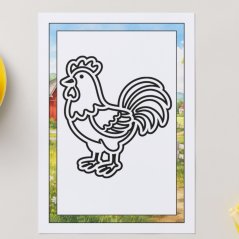 Farma, hospodářská zvířata - šablony na plastelínu