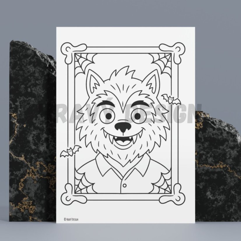 Příšerky - Halloweenské omalovánky