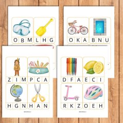 Letní kolíčkování – počáteční písmena