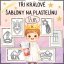 Tři králové - šablony, podložky na plastelínu, modelínu 