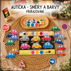 Auta - směry a barvy