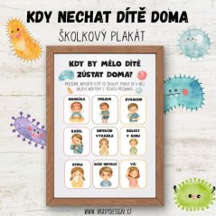 Foto: Plakát - Kdy dítě nechat doma Foto: Plakát - Kdy dítě nechat doma