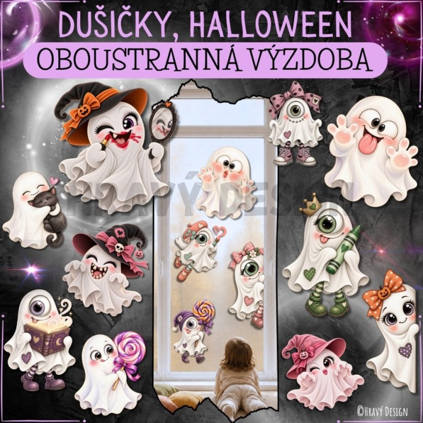 Dušičky - Halloween - oboustranná výzdoba