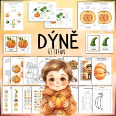 Dýně - dýňobraní - pracovní listy a aktivity pro děti Dýně - dýňobraní - pracovní listy a aktivity pro děti