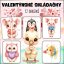 Valentýnské skládačky - pro děti do MŠ - PDF 
