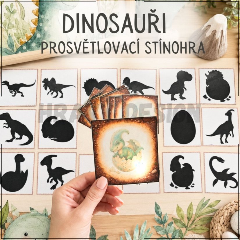 Dinosauři - Prosvětlovací stínohra
