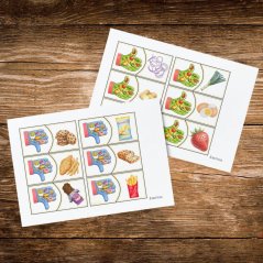 Skládačky - zdravé a nezdravé jídlo