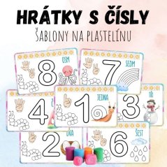 Foto: Šablony na plastelínu - čísla Foto: Šablony na plastelínu - čísla