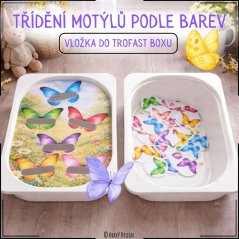 Motýli - třídění podle barev - TROFAST BOX