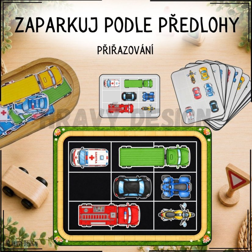 Doprava - Zaparkuj podle předlohy