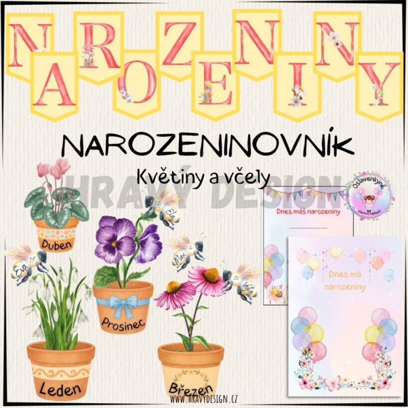 Foto: Narozeninovník - Květiny a včely