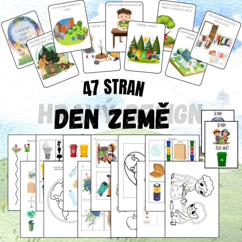 Foto: Den země v MŠ - Soubor aktivit a pracovních listů - Hravý Design 