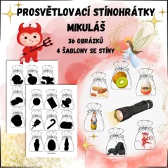 Foto: Prosvětlovací obrázky Mikuláš - stínohry