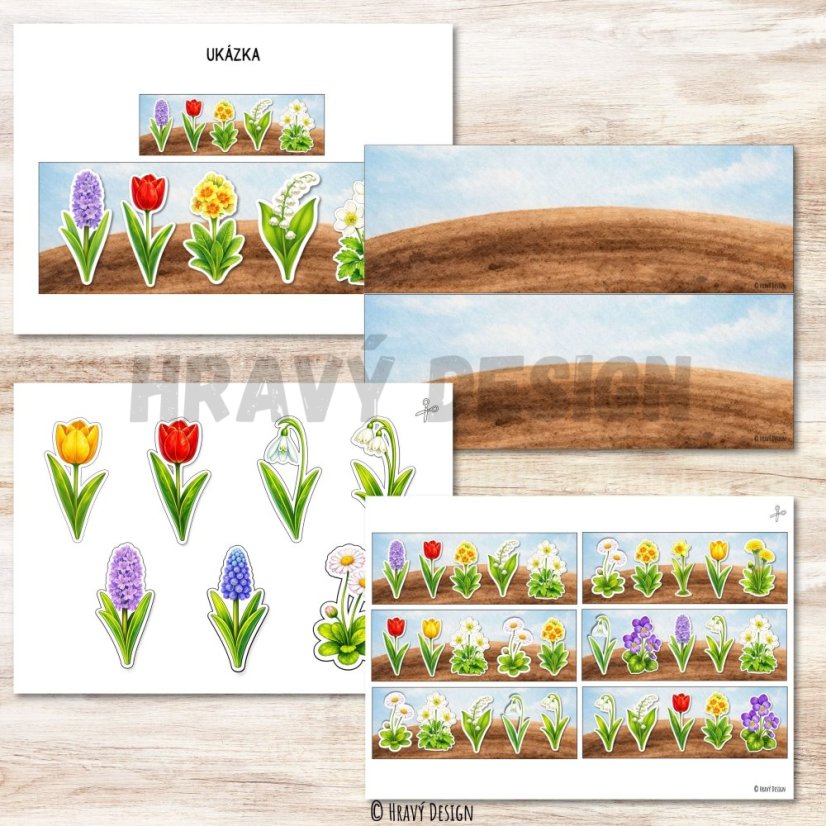 Květinová zahrádka - přiřazování