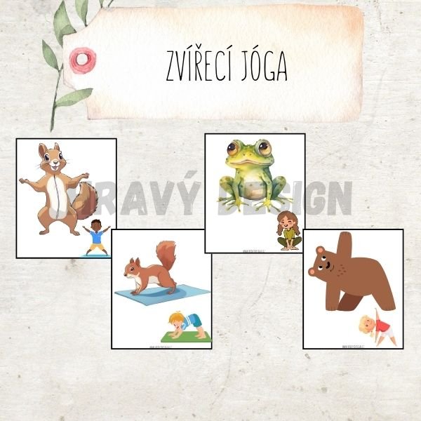 Zvířecí jóga - podzim v lese 