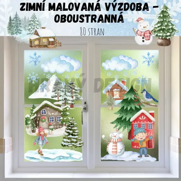 Foto: zimní oboustranná výzdoba