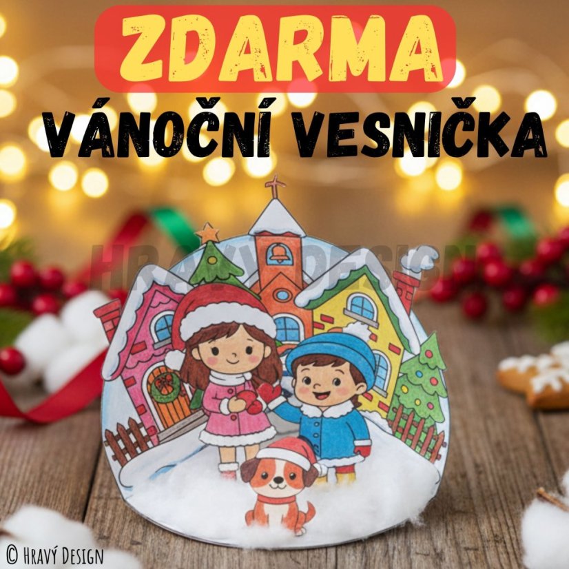 Vánoční vesnička - zdarma