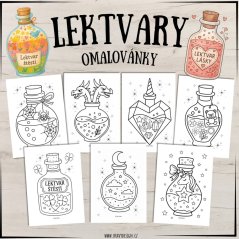 Foto: Omalovánky - lektvary Foto: Omalovánky - lektvary