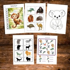 ZOO, EXOTICKÁ ZVÍŘATA - SOUBOR AKTIVIT