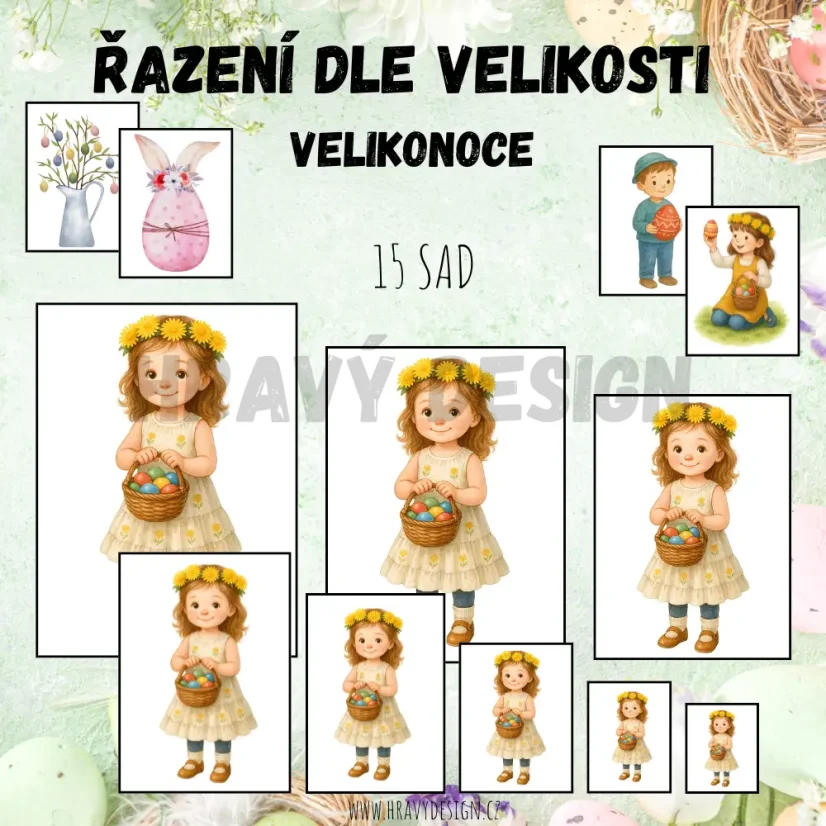 Foto: Řazení dle velikosti - Velikonoce