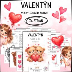 Valentýn - PDF pracovní listy a aktivity pro děti - MŠ Valentýn - PDF pracovní listy a aktivity pro děti - MŠ