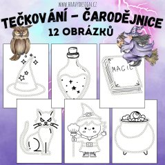 Foto: Tečkování na téma čarodějnice 