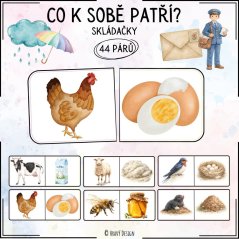 Co k sobě patří? Skládačky