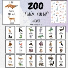 Foto: Hra Já mám, kdo má? pro MŠ  - ZOO, EXOTICKÁ ZVÍŘATA