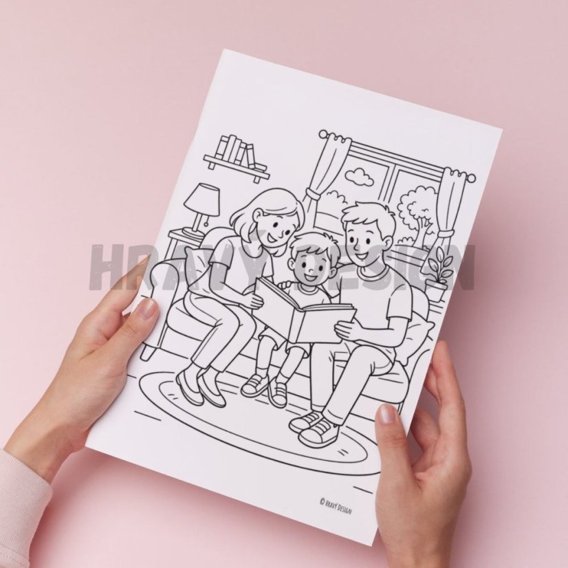 Rodina - Omalovánky