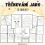 Foto - tečkování vatovými tyčinkami - jaro Foto - tečkování vatovými tyčinkami - jaro