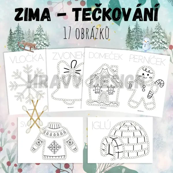 Tečkování - zima