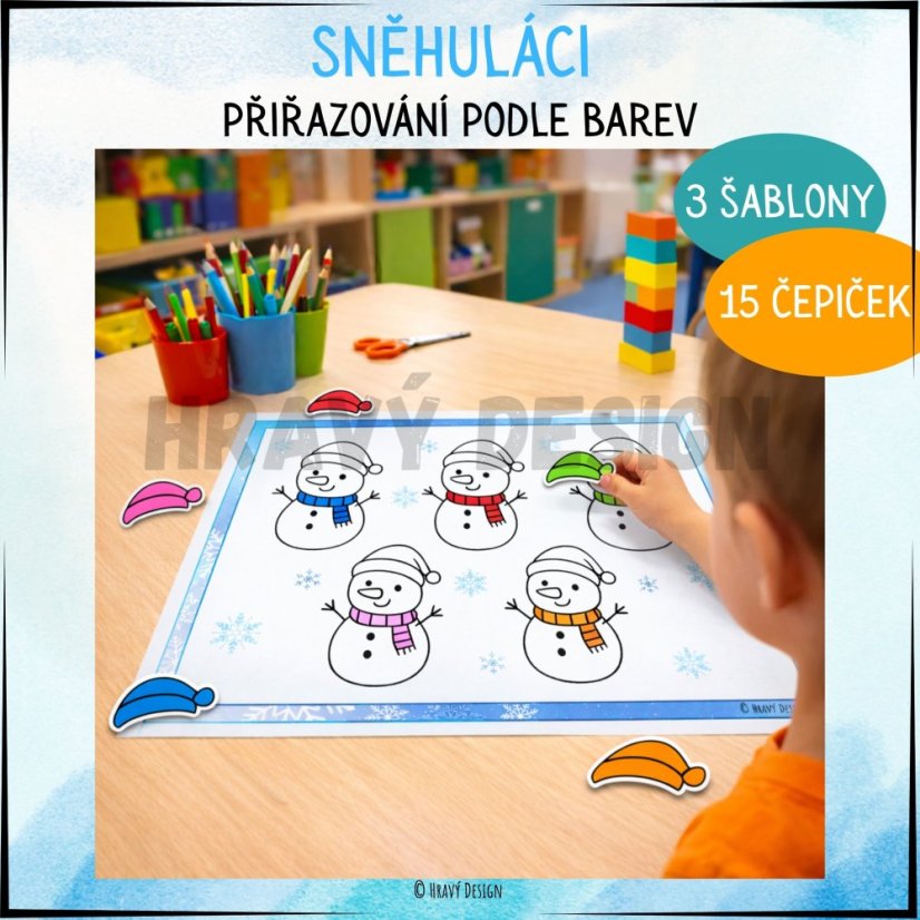 Sněhulák - aktivity pro děti do MŠ - PDF 